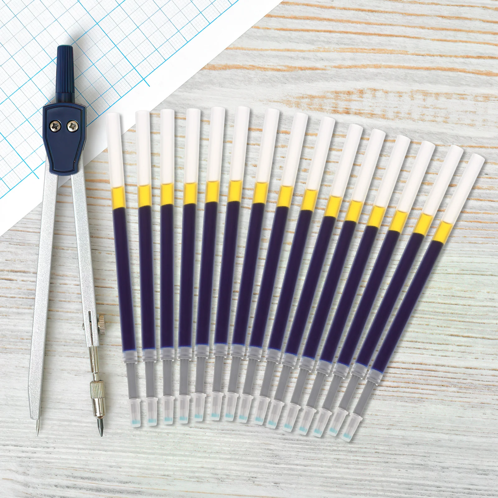 60Pcs Ink Pen Refills Gel Refill Replacement Smooth Writing Pen Refills Office School Writing Supplies Refill Replacements