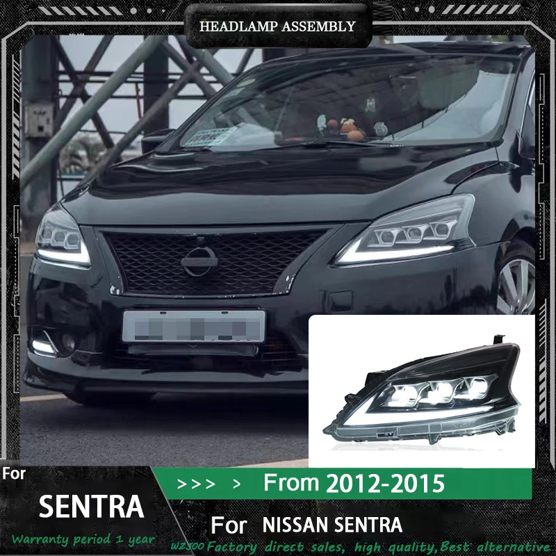 

Head Lamp for Nissan Sylphy LED Headlight 2012-2015 Headlights Sylphy DRL Turn Signal High Beam Angel Eye Projector Lens
