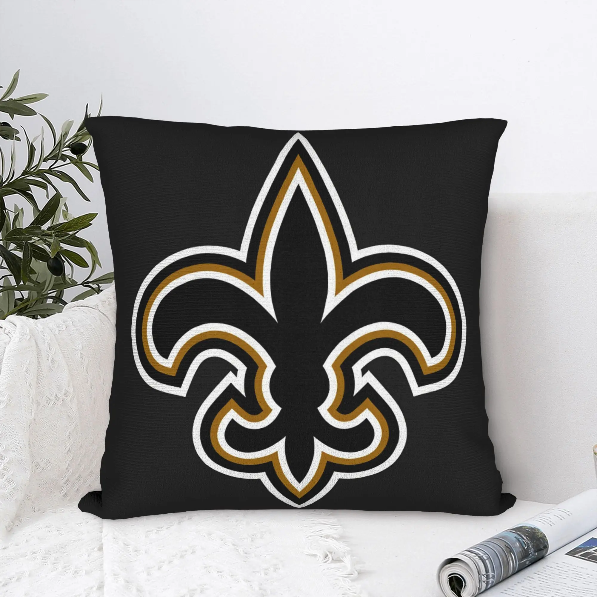 New Football Saints Fans Pillow Case  Comfy Pillow Cover For Couch Sofa Bedroom Cute Funny Pillowcases