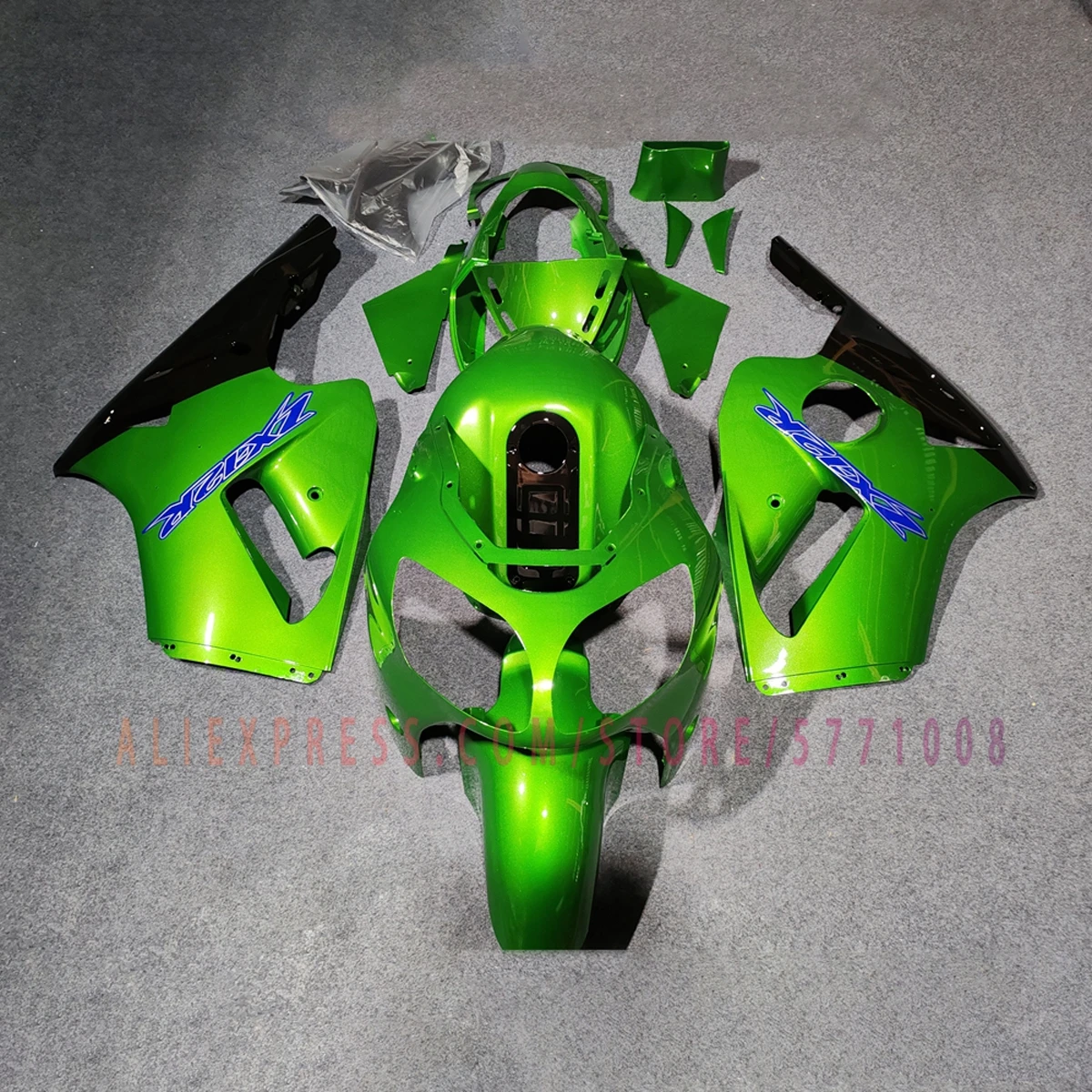 For ZX12R 2000 2001 Motorbike Fairing Kit ABS Plastic Painted Fairings Bodywork Cowl Panels Custom Carbon Fibre Color