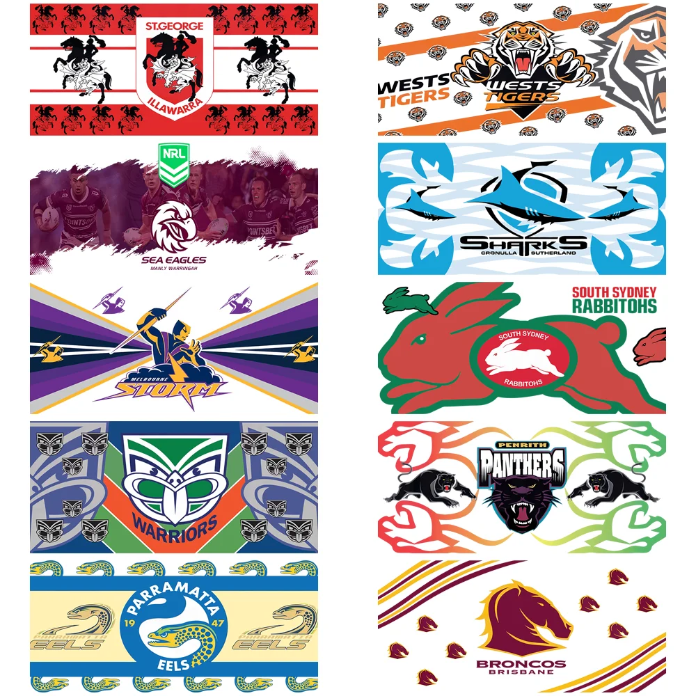 سلسلة الرجبي الأسترالية سهلة القشر مقاومة للماء لتقوم بها بنفسك الديكور الشارات ثلاثية الأبعاد نقل uvdtf كريستال ملصق 16 أوقية الأشعة فوق البنفسجية dtf كأس يلتف #3