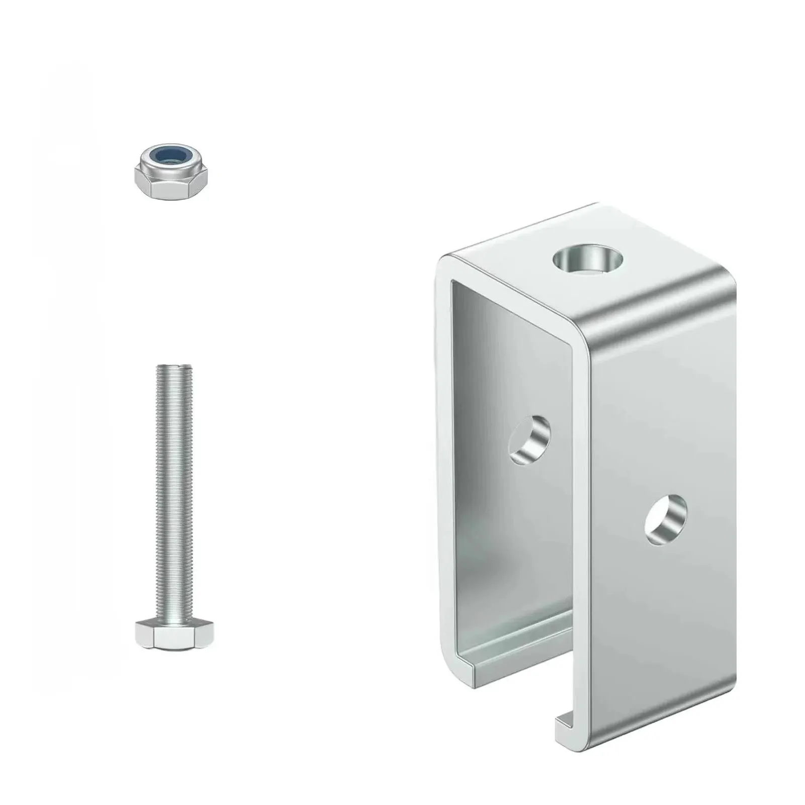Iron Intermediate Support Hange Bracket Sturdy Support For Trolley Track Channel Trolley Bracket