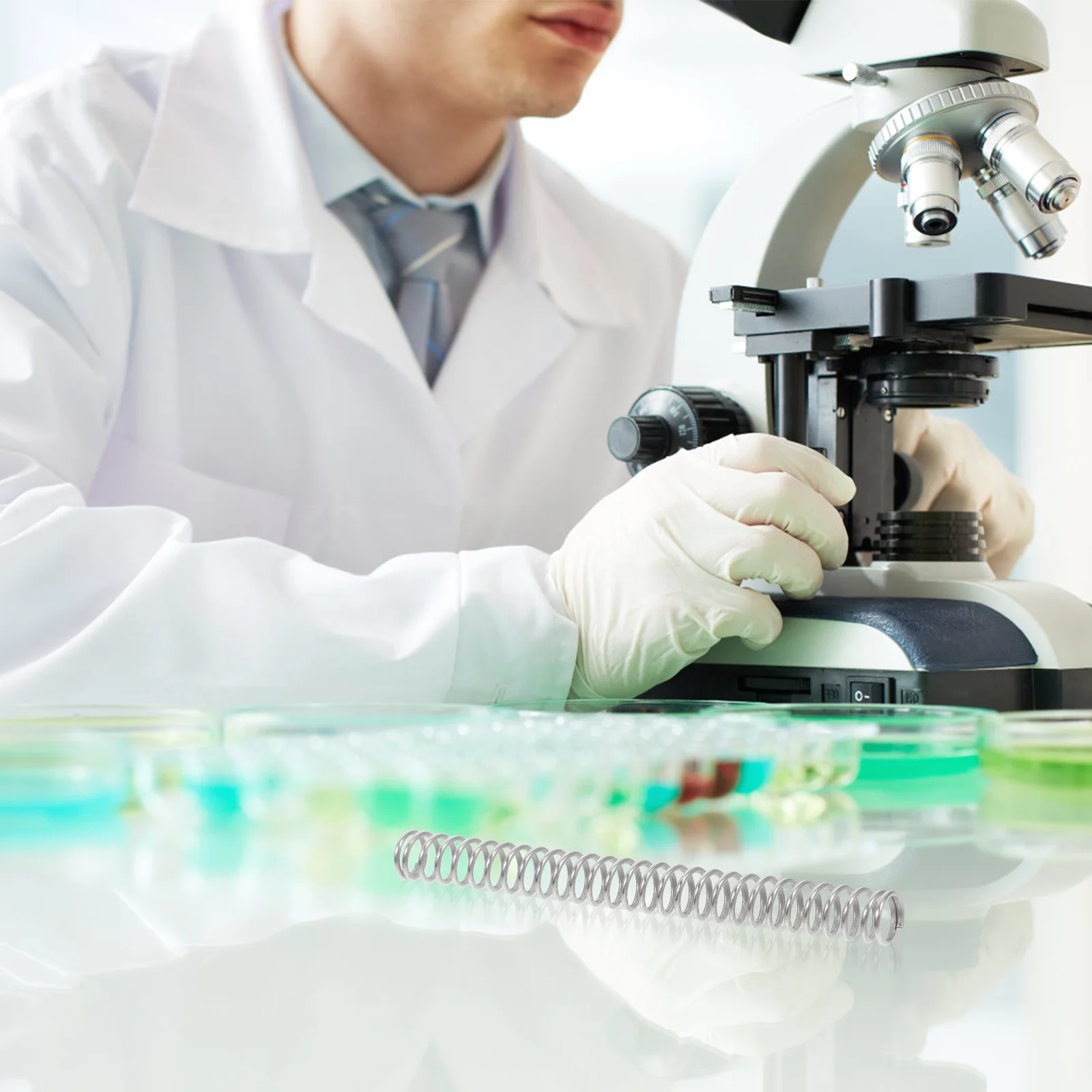 Round Wire Coil Spring Useful Spiral Retractable Stainless Steel Telescopic Practical