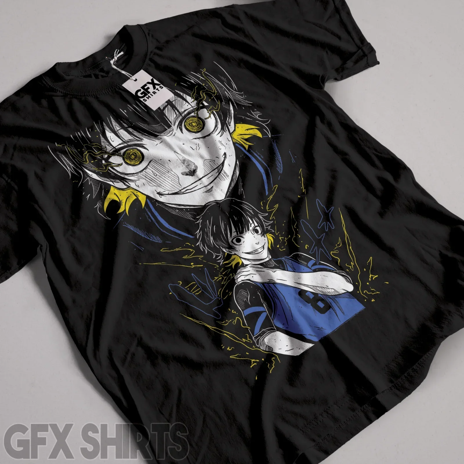 

Футболка Blue Lock Meguru Bachira Team Yoichi Isagi Kunigami Anime T-Shirt