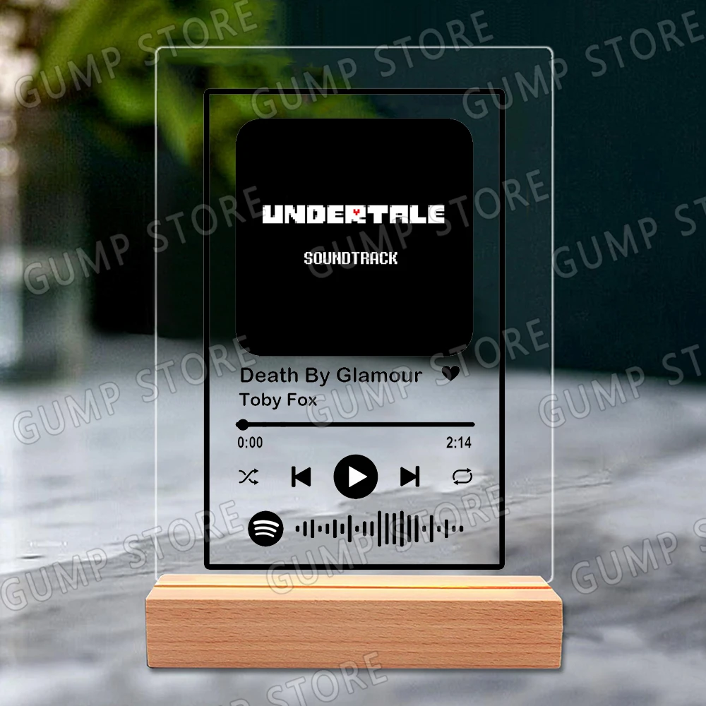 حار لعبة Deltarune أغاني الموسيقى الاكريليك اللوحة الأصلي الموسيقى التصويرية قائمة التشغيل ديكور المنزل مكتب عمل الديكور المشجعين الأصدقاء الهدايا #4