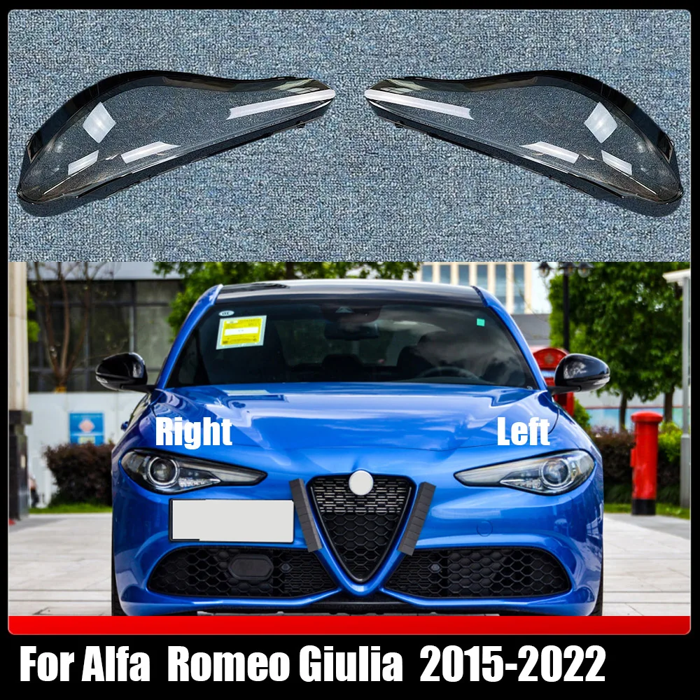 Headlamp Cover Transparent Lampshade Lamp Shade Headlight Shell For Alfa Romeo Giulia 2015-2022