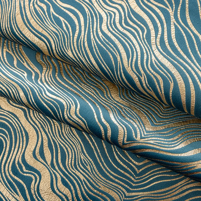 Customized Cross-border Modern Simple Blackout Velvet Hot Stamping Marble Hot Stamping Curtains for Living Dining Room Bedroom