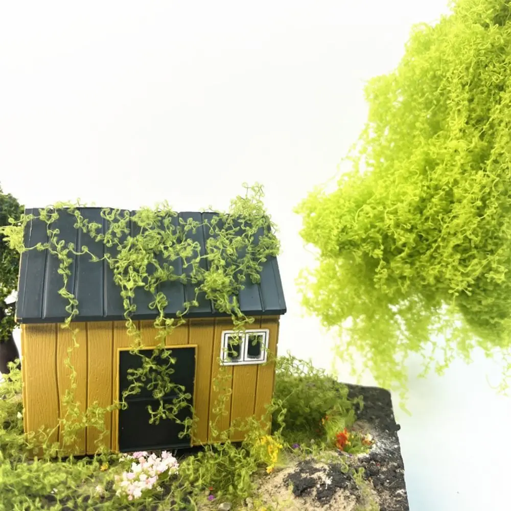 10 جرام ملحقات كرمة قصب اصطناعي أخضر منظر طبيعي صغير مصغر طاولة رمل من الخوص نموذج مشهد محاكاة الزواحف اللبلاب #5