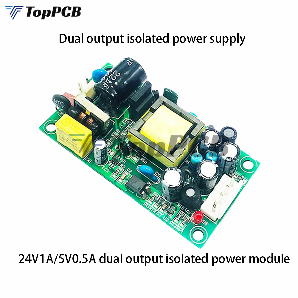 Dual Output AC-DC Step Down Power Supply 220V to 24V 1A 110V to 5V  0.5A Buck Converter Voltage Regulator 24W 2.5W Power Adapter