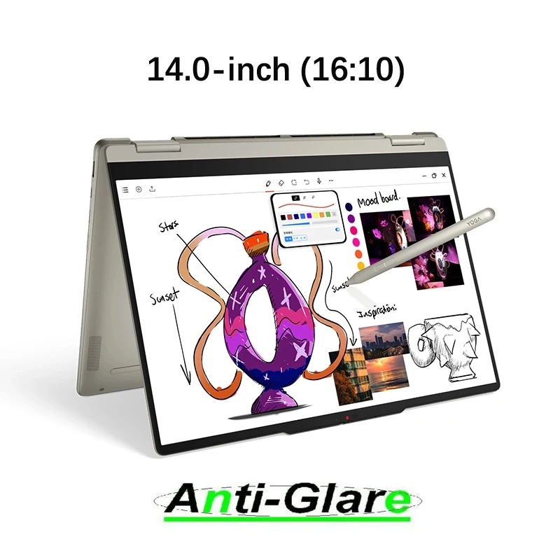 2X Anti-Glare Screen Protector For Lenovo Yoga 7 2-in-1 14AKP10 14ILL10 14IPH11 14AGP11/Yoga 7 7a 7i 2-in-1 (14