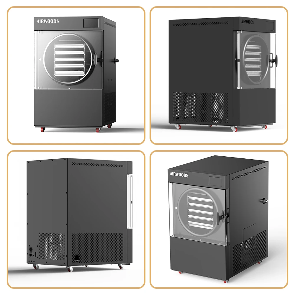 4kg Mini Vacuum Freeze Dryer Machine For Candy Fruit Vegetables Lyophilizer Used Freeze Drying Equipment
