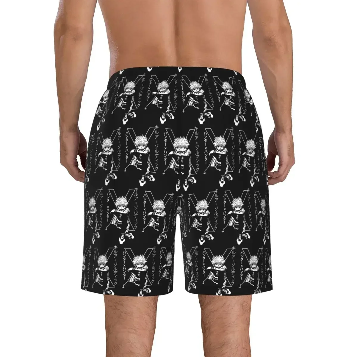 Killua Zoldyck Anime HXH Hunter X Hunter Trunks Beach Board Shorts Casual Quick Dry Swim Summer Men Pants