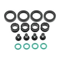4 Sets Auto Fuel Injector Kit Filters Grommets O-rings Seals for Suzuki GSXR 600 750 1000 Hayabusa GSX1300, 15710-24F00