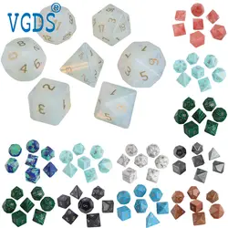 DND Dice Synthesis Stone Dungeon and Dragon D&D Polyhedral Dice RPG D and D Dice Set Role Playing Games D20 D12 D10 D8 D6 D4