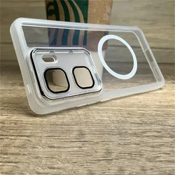For Xiaomi POCO X7 Pro F7Pro Camera Protection Film MagSafe Phone Cover For Xiaomi 15 Ultra Soft TPU Shockproof Case Bumper