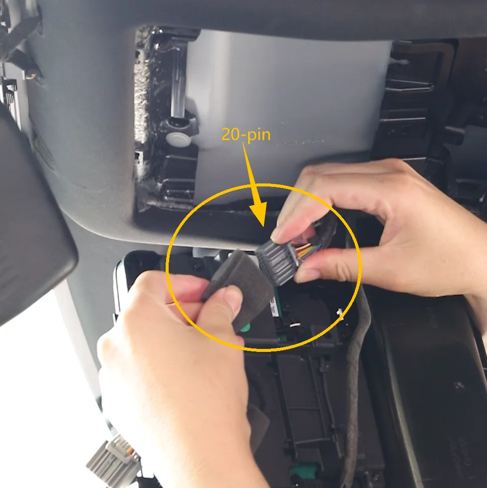 محول طاقة FitDVR Dash Cam (20 دبوسًا) لسيارة Land Rover Jaguar، يتصل بالوحدة التحكم العلوية، مصدر طاقة USB، D3-031 #3