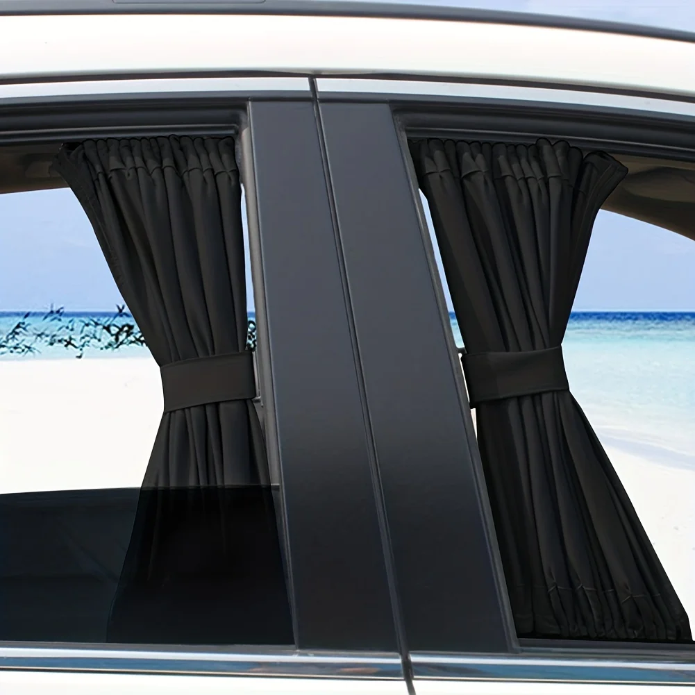 Autofenster-Sonnenblenden, 2 Stück, universelle faltbare Sonnenblende, UV-Schutz – Detail 8