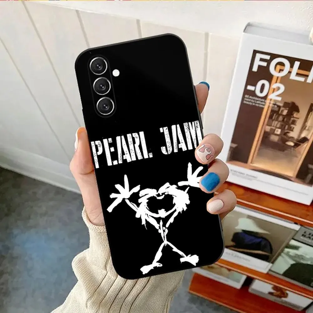 R-Rock Band Pearl Jam  Phone Case For Samsung Galaxy A13,A21s,A22,A31,A32,A52,A53,A71,A80,A91 Soft Black Cover