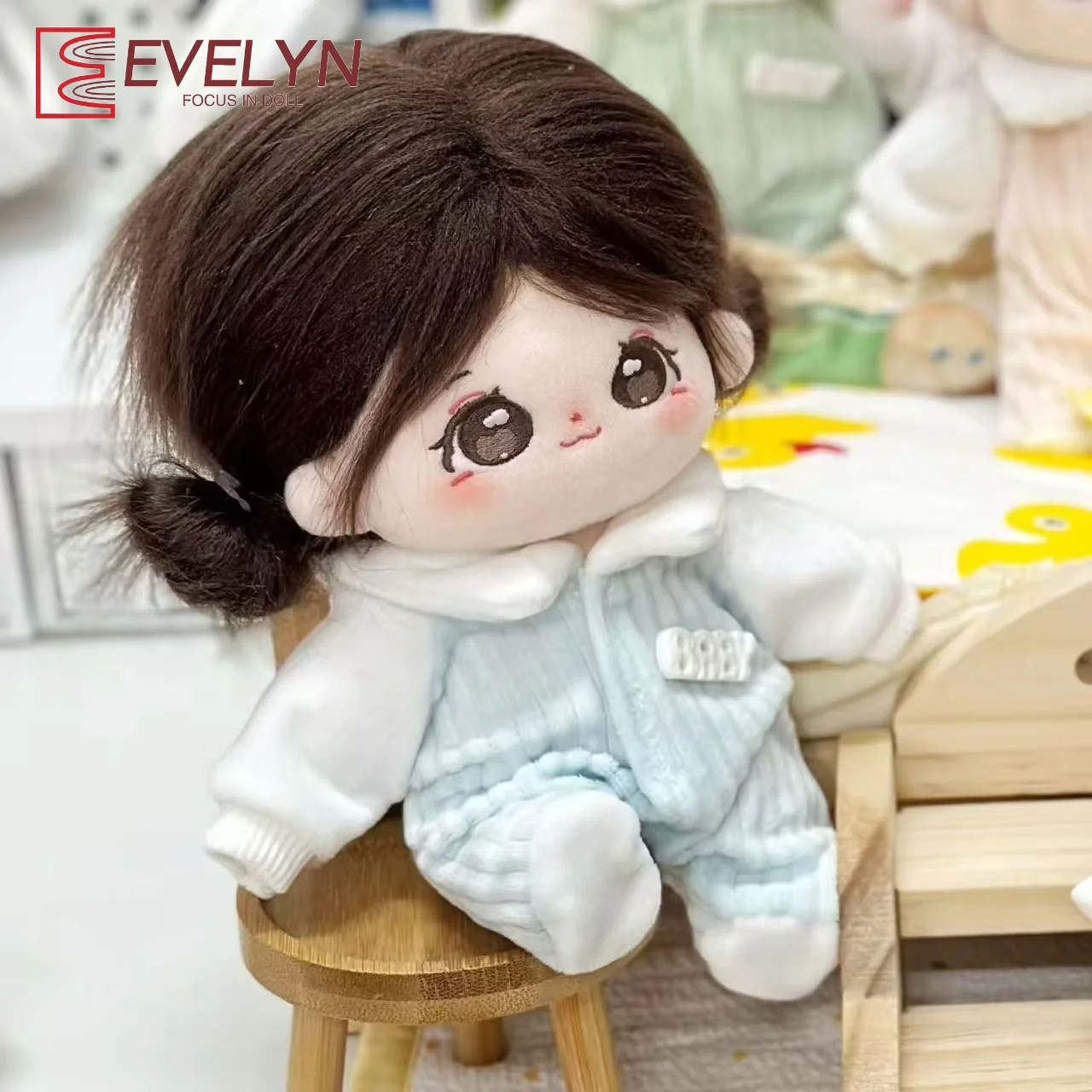 Evelyn Game Love and Deepspace 20CM Cotton Doll Clothes Bodysuit Cute Replaceable Dress up Clothes for Birthday Gift