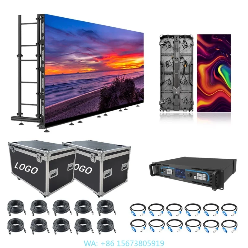 

Energy Saving P1.56 P1.95 Indoor & Outdoor LED Display Screen Video Wall Rental LED Panels
