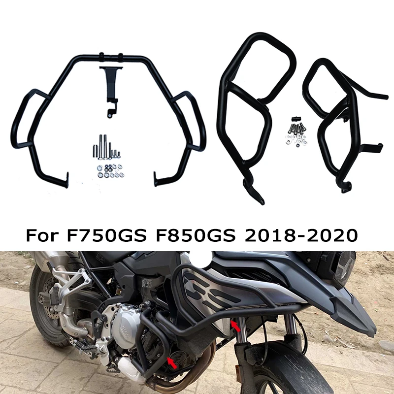 

Fit For BMW F750GS F850GS F 750GS F 850GS 2018-2021 Motorcycle Engine Guards Highway Crash Bars Upper&Lower Frame Protector