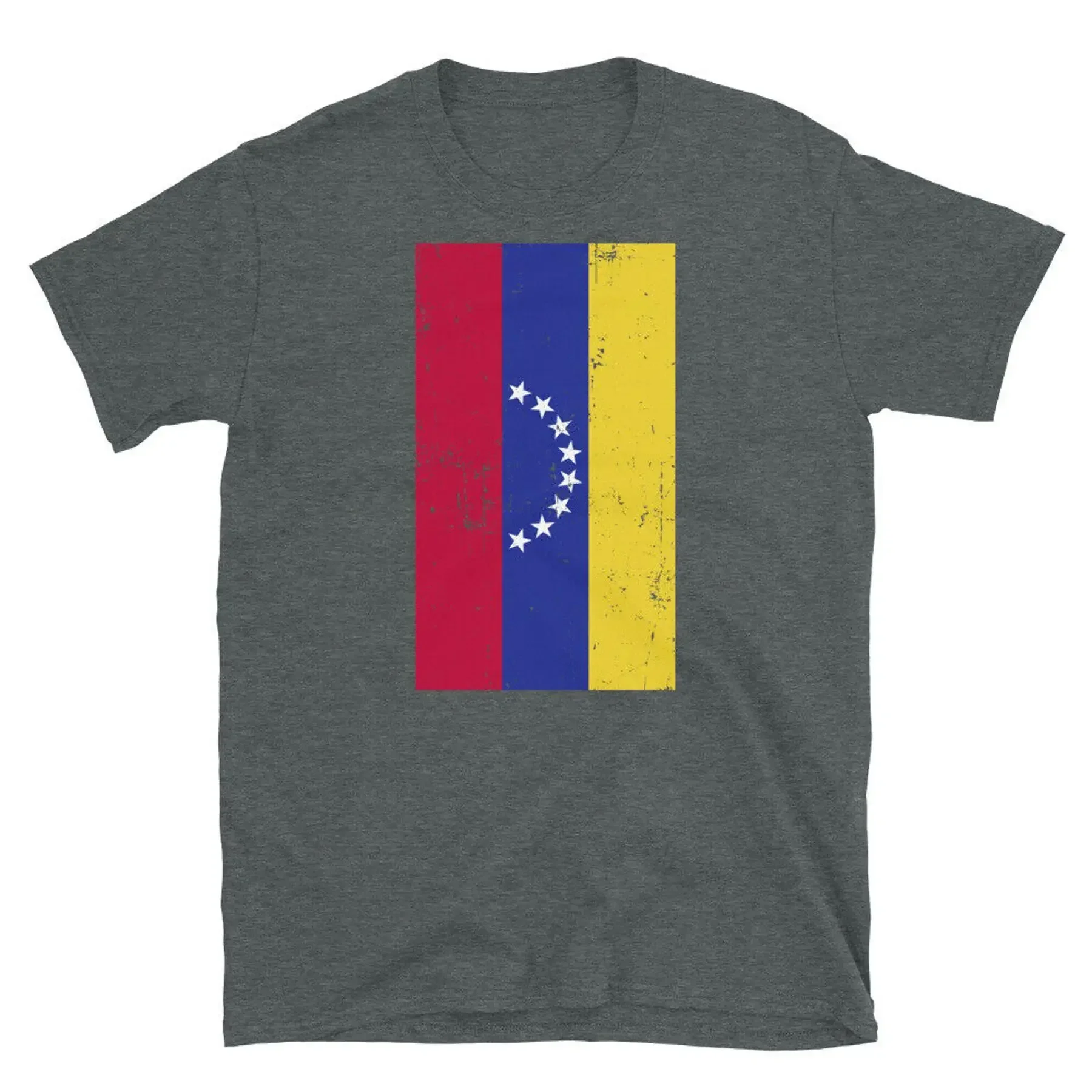 Venezuela South America Caracas Distressed Flag Short Sleeve Unisex T Shirt