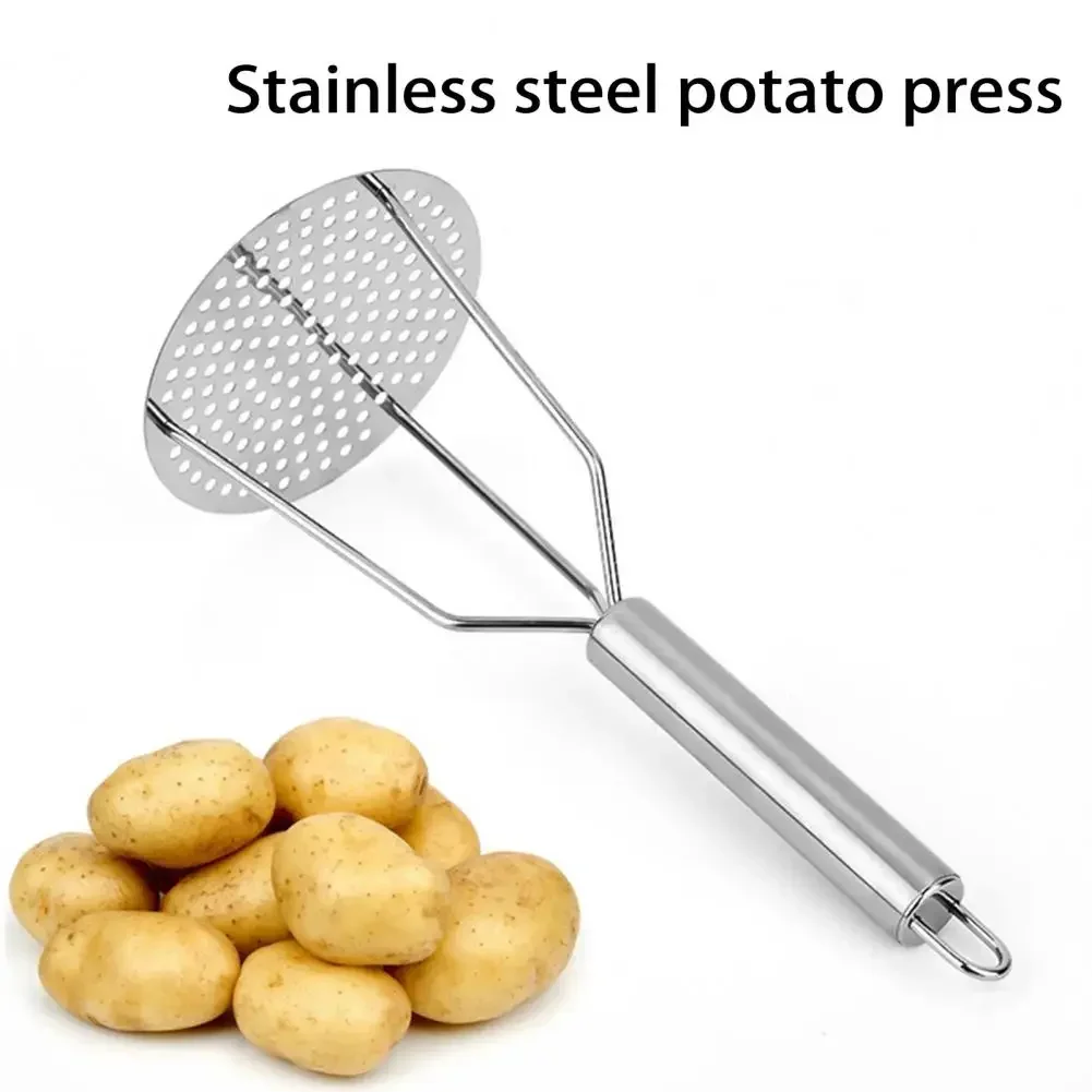 Food Crusher Potato Presser Bake Shop Supply Easy To Use Convenient Cleaning Comfortable Grip with Handle Non-corrosive Anti-rus