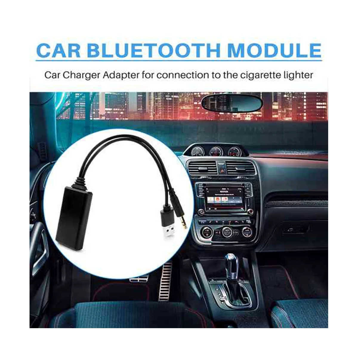 2 PCS Car Wireless Bluetooth Module Music Adapter Auxiliary Receiver Aux Audio USB 3.5Mm Socket for Bmw E90 E91 E92 E93