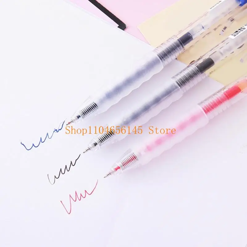 5asd Retractable Gel Pen Quick Drying Gel Inks Pens for Student Writing Note Taking