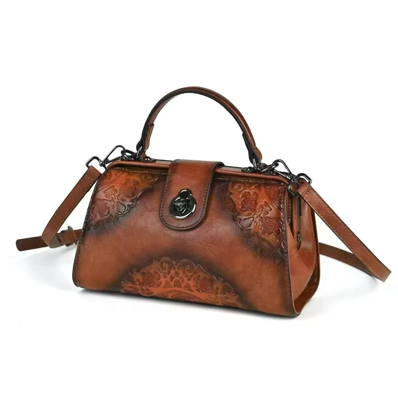 

JadeAura сумки через плечо в китайском стиле для женщин, сумки на плечо из искусственной кожи, винтажные сумки с магнитной застежкой, регулируемый ремень