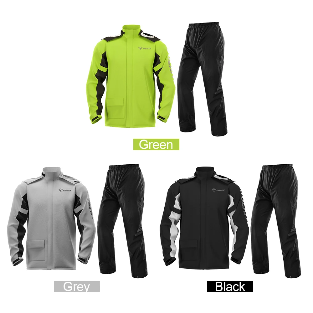 

Waterproof Rain Coat Pants Set with Shoes Cover Rainproof Suit for Mortorcycling Cycle Fishing Camping Rain Wear