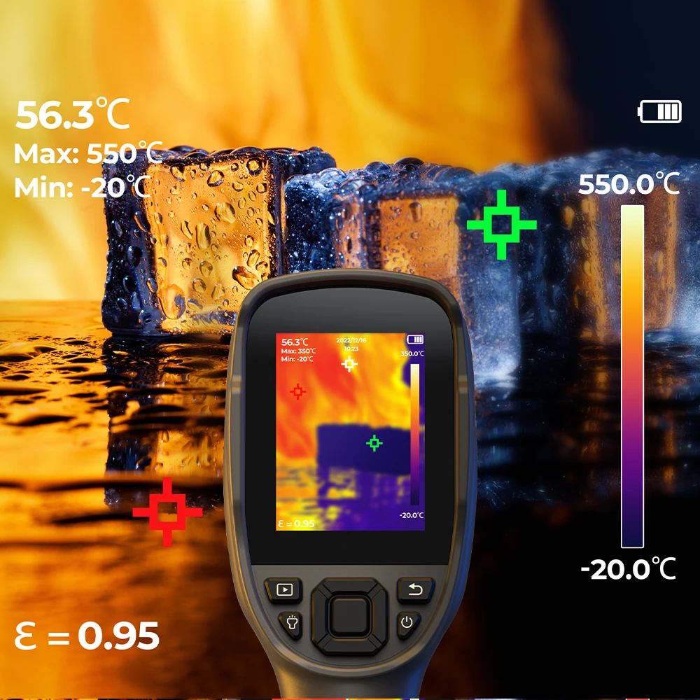 TOPDON TC004 High Resolution Accuracy 256*192 Handheld Infrared Thermal Scanner Imaging Camera Imager PC Image Analysis