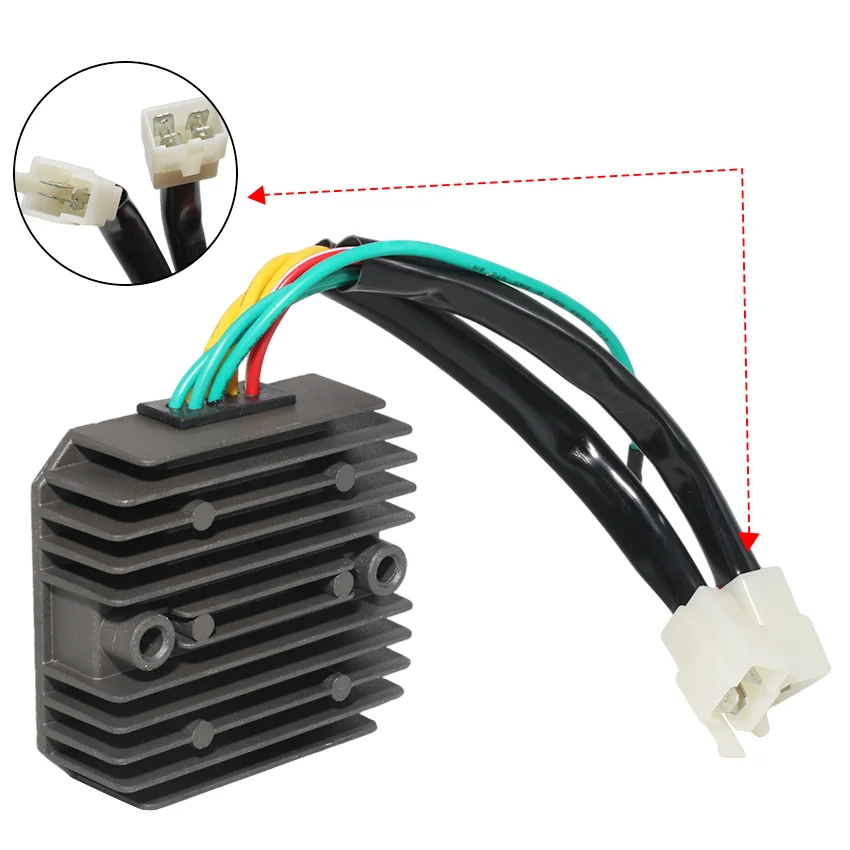 

Motorcycle Voltage Regulator Rectifier With Plug For Honda CBR500 CBR500F CBR600 CBR600F Hurricane 31600-MN4-018 31600-MN4-008