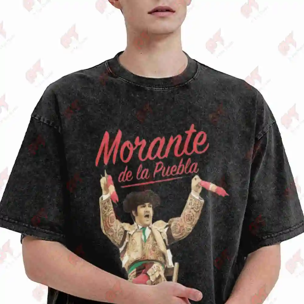 Morante De La Puebla Bullfighter Matador Vintage Washed Tee Pure Cotton T-Shirt
