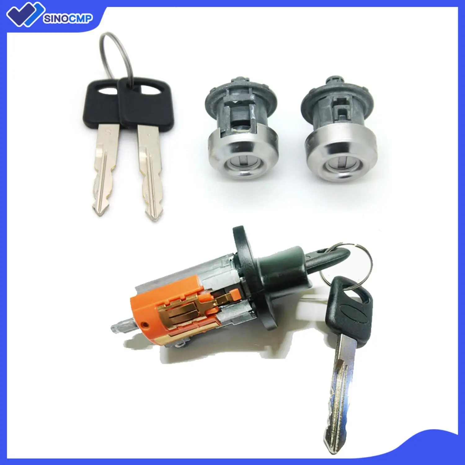 

3Pcs Ignition Switch and Door Lock Cylinder Set for Ford F-250 F-250 Super Duty 2005-2007 707624 Ignition and Door Locks 703362