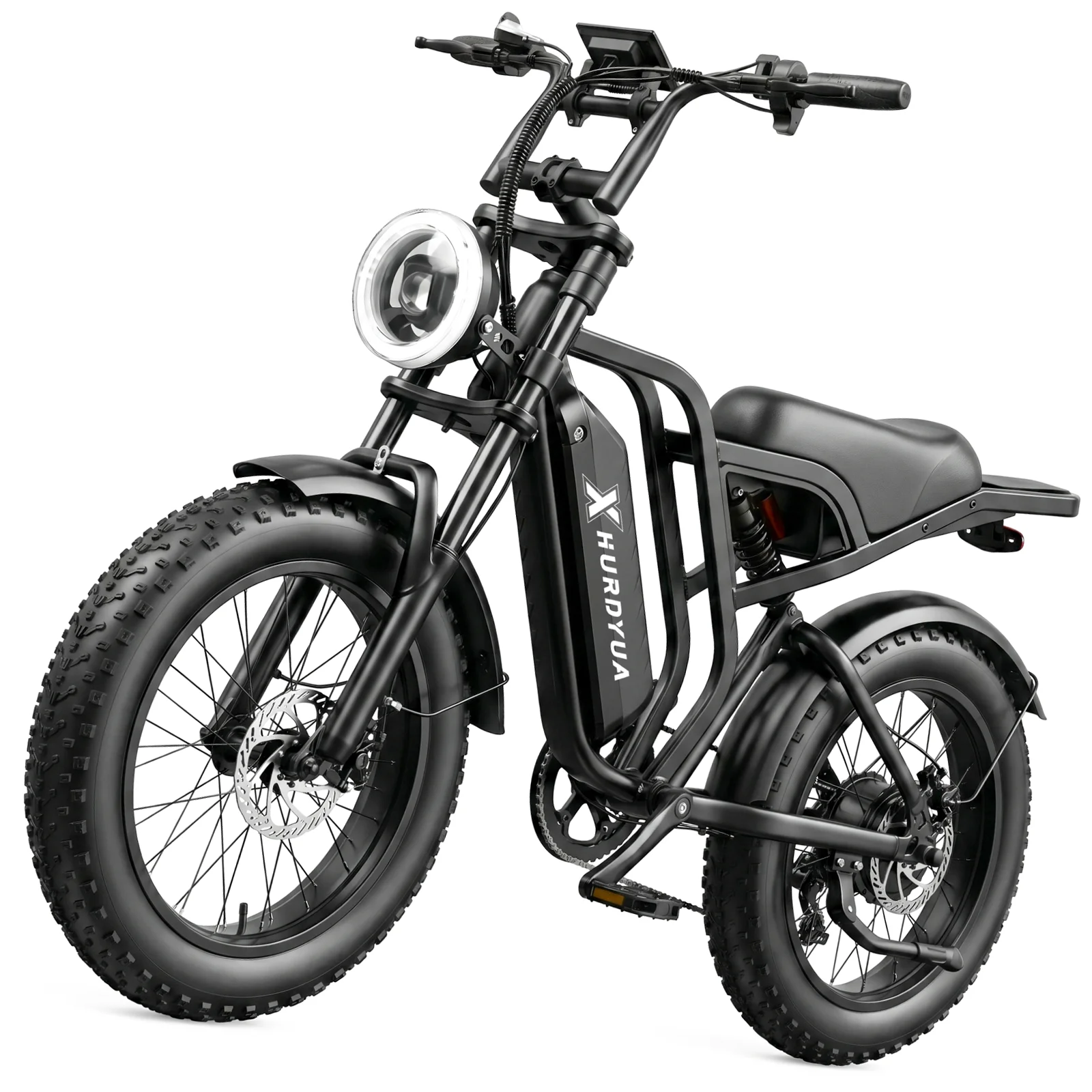 XHURDYUA Electric Bike for Adults 1500W Peak 20