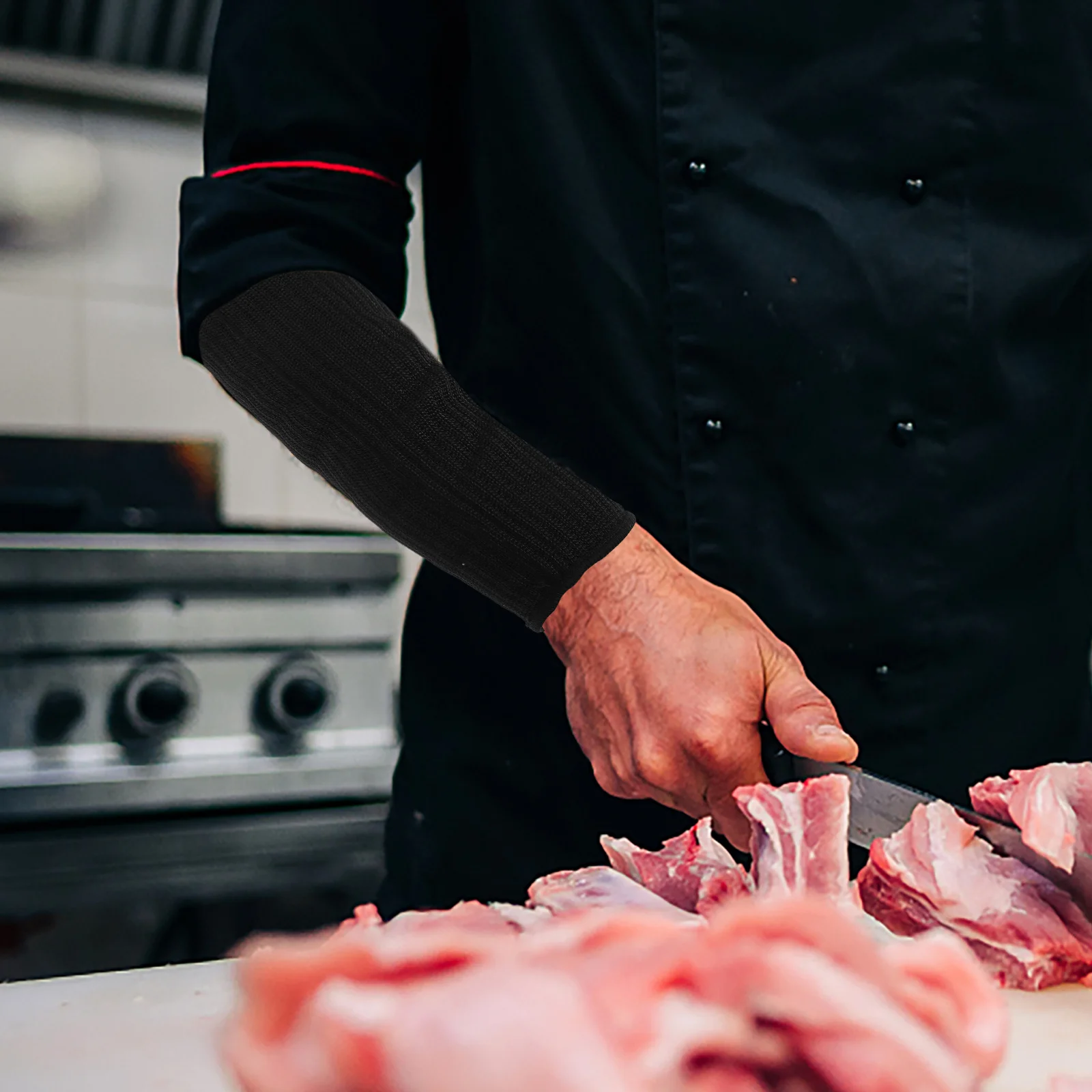 

2pcs Cut Resistant Arm Sleeves High Density Anti-Cut Forearm Protection For Machinery Metal Processing Glass Handling Outdoor