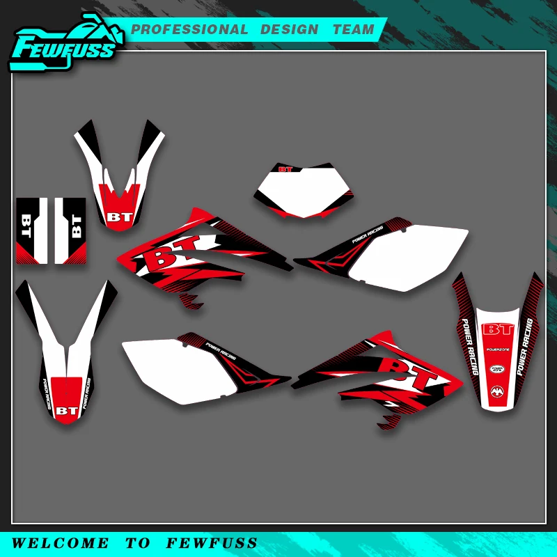

Fewfuss Full Graphics Adhesive Decals Stickers Motorcycle Background for Beta RR 50 2006 2007 2008 2009 2010 Number Name Custom