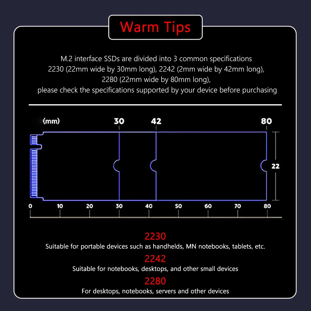 

Copper SSD Cooler Radiator with Thermal Silicone Pad Solid State Hard Disk Cooler Laptop Desktop 0.8mm/1mm/2mm for M.2 2280 SSD