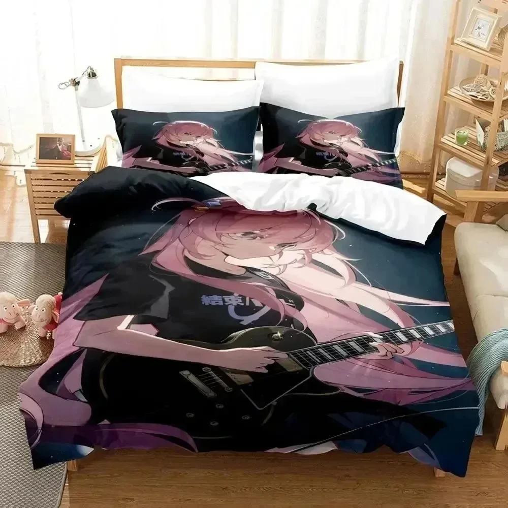 

Anime Hitori Gotoh Bocchi The Rock Bedding Set Bedroom Soft Modern Bedspreads Comefortable Duvet Cover Quilt Cover Pillowcase