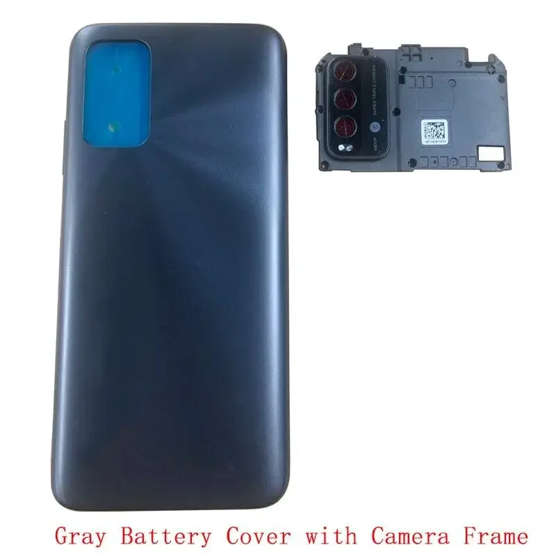 Back Cover For Xiaomi Redmi 9T Rear Door Housing Battery Cover with Camera Frame Replacement Parts