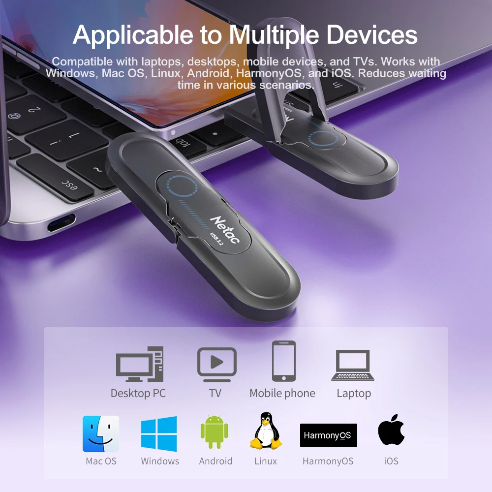 Netac USB 256 GB 512 GB 1 TB USB 3.2 Gen2 Flash-Laufwerk US9 Pendrive Typ C Typ A USB-Flash-Laufwerk Kostenloser Versand – Detail 8