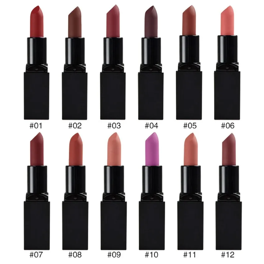 Custom 20colors Matte Lipstick Waterproof Long Lasting Non-stick Cup Easy To Wear Sexy Lips Beauty Makeup Cosmetics Bulk