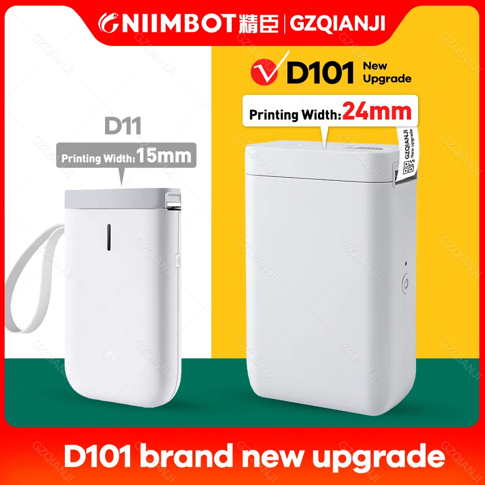 Niimbot D101 D11 D110 Plus Mini Thermal Label Sticker Printer Inkless Portable Pocket Label Maker for Mobile Phone Machine