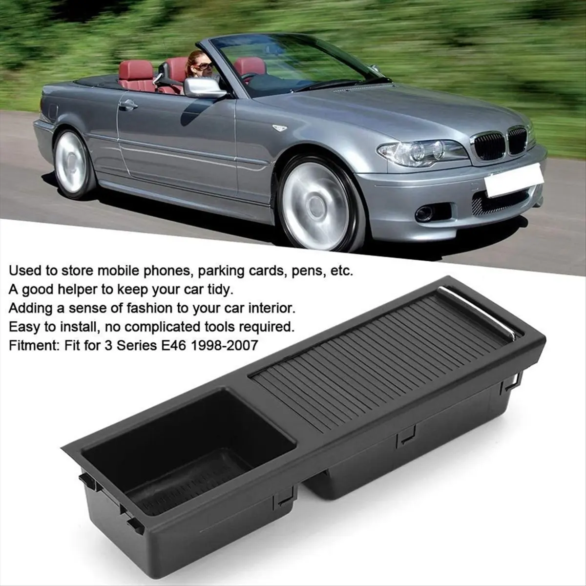 boite-de-rangement-pour-console-centrale-avant-03i-boite-de-rangement-pour-console-centrale-avant-pour-bmw-serie-3-e46-1998-2007-noir