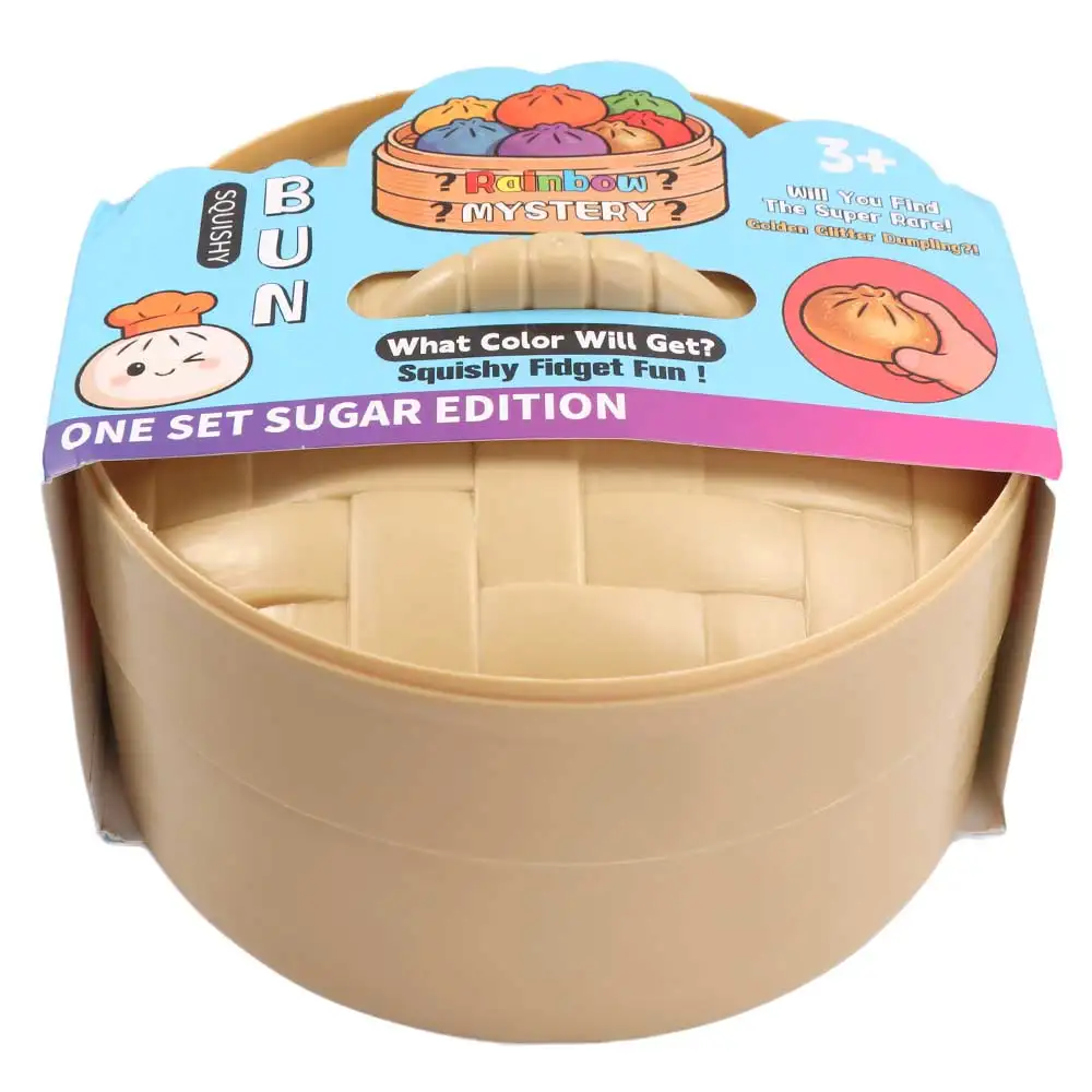15cm Jumbo Dumpling Squishy Realistic Bun Cute Soft Squishy Big Bun With Steamer Pinch Sensory Fidget Ball Student Prize