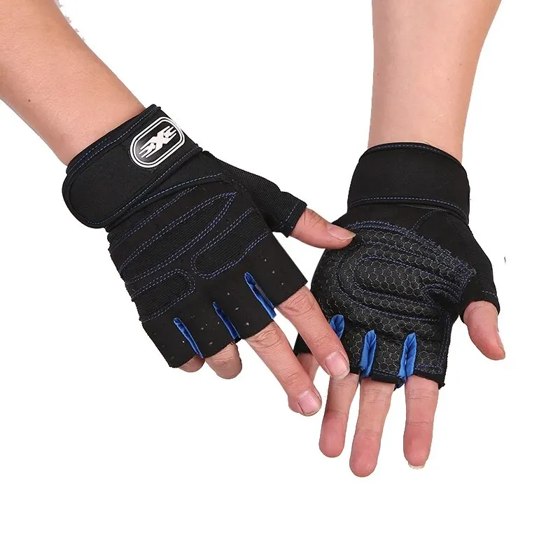 Gym Gloves for Men Women Fitness Weight Lifting Wristband Gloves Body Building Training Sports Exercise Cycling Glove Shockproof