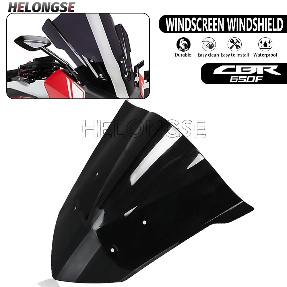 

CBR650F Motorcycle Accessories Windshield Windscreen Wind Deflectors For Honda CBR 650 F 2014 2015 2016 2017 2018 CBR650 F