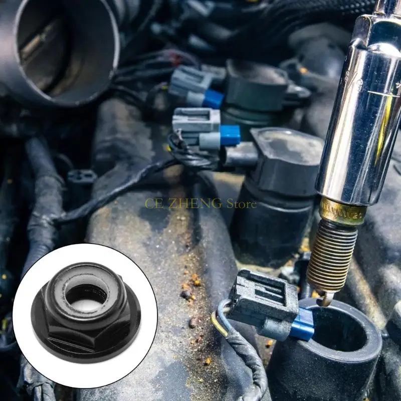 E56B 10pcs Aluminium Bride en nylon Insert d'écrou verrouillage verrouillage verrouillage Écrou l'écrou pour