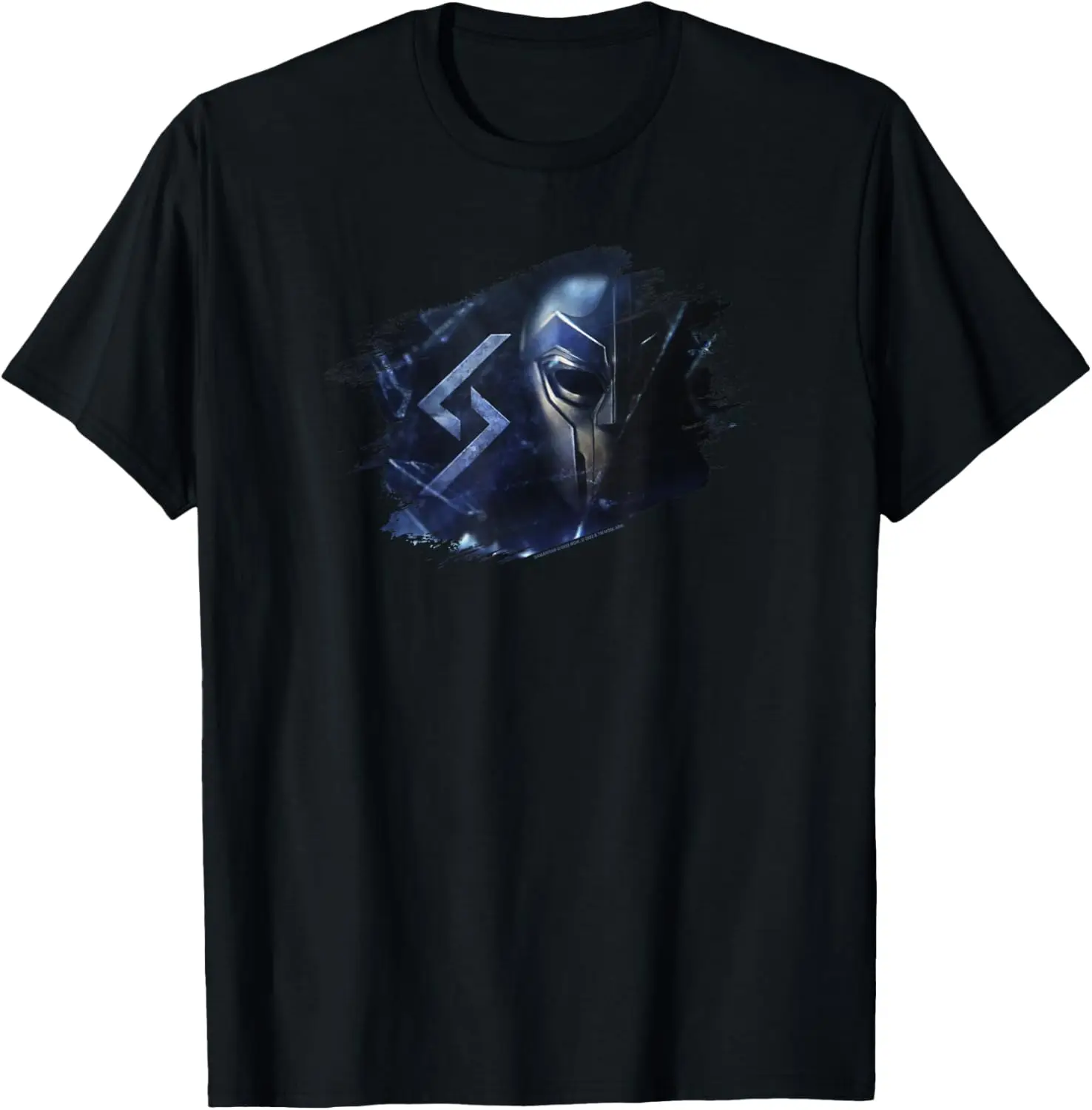 Blue Paint Slash Mask T-Shirt